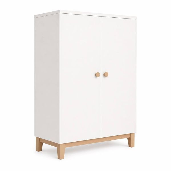 Шкаф для детской комнаты. SH 120 Mini. Цвет: белый с элементами дерева. (арт. GR-7766554876) &mdash; купить в Украине |  Колисочка