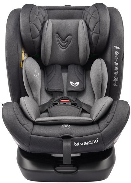 Автокрісло VELANO Aura 360&deg; i-Size 40&ndash;150 см, ISOFIX, grey (арт. 48416) &mdash; купить в Украине |  Колисочка