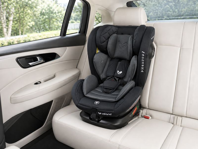 Автокрісло VELANO Aura 360&deg; i-Size 40&ndash;150 см, ISOFIX, grey (арт. 48416) &mdash; купить в Украине |  Колисочка