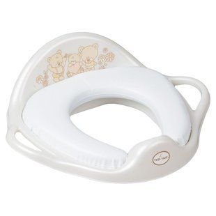 Накладка на унитаз мягкая Tega TEDDY BEAR Soft Toilet trainer MS-020-118 white pearl (белый) (арт. 681412) &mdash; купить в Украине |  Колисочка