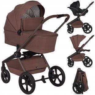 Универсальная коляска 3 в 1 Lionelo FREYA 3IN1 BROWN CHOCOLATE (арт. 130774293) &mdash; купити в Україні |  Колисочка
