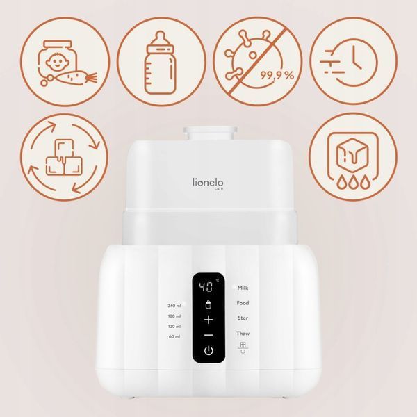 Подогреватель бутылочек Lionelo THERMUP DUO WHITE (арт. 115247525) &mdash; купить в Украине |  Колисочка