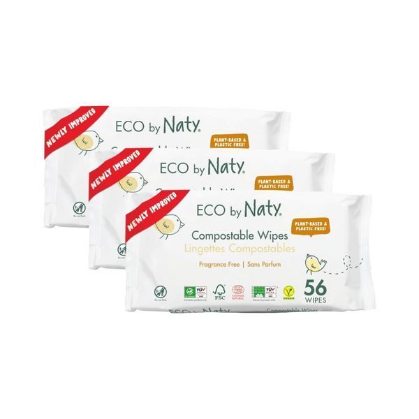 Органічні серветки Eco by Naty без запаху 168 шт (3 упаковки 1) (арт. 7330933245050) &mdash; купить в Украине |  Колисочка