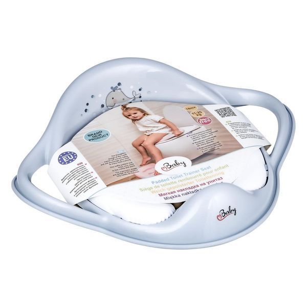 Накладка на унитаз мягкая Maltex Minimal Padded toilet trainer seat - Whale 6130_35 blue (голубой) (арт. 681158) &mdash; купити в Україні |  Колисочка