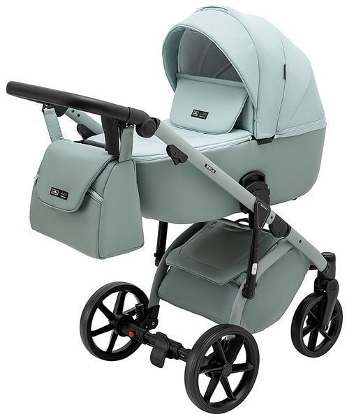 Коляска 2 в 1 Adamex Nola Natura 8 mint (арт. 681682) &mdash; купить в Украине |  Колисочка