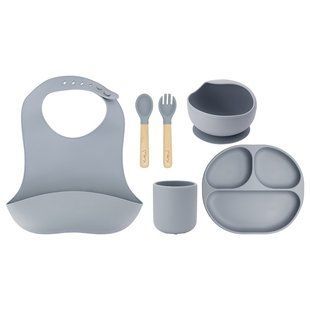 Набор посуды MoMi AMI Grey (арт. 117233519) &mdash; купити в Україні |  Колисочка
