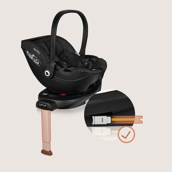 База с автокреслом Lionelo MOXIE I-SIZE SET BLACK CARBON (арт. 104953880) &mdash; купити в Україні |  Колисочка