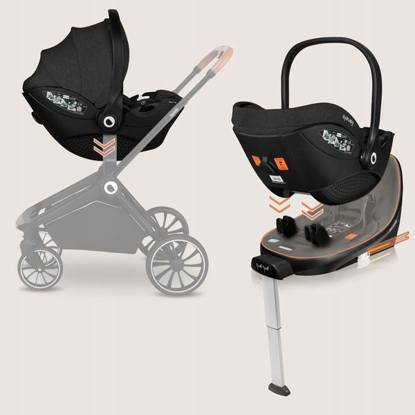 База с автокреслом Lionelo MOXIE I-SIZE SET BLACK CARBON (арт. 104953880) &mdash; купити в Україні |  Колисочка