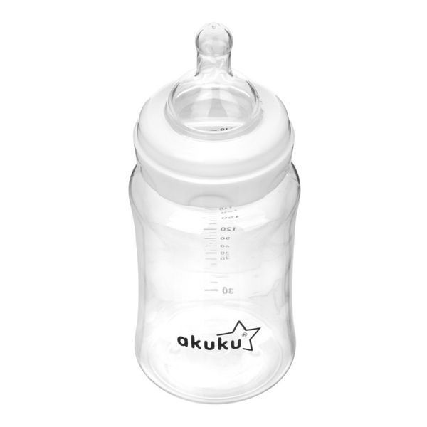 Пляшечка з широким горлом, 240 мл Akuku A0107 (арт. 66945927) &mdash; купити в Україні |  Колисочка