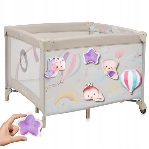 Манеж Lionelo MILLE PLUS GREY BEIGE (арт. 109079136) &mdash; купити в Україні | KolysochkaBaby