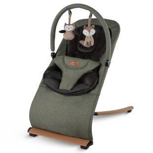 Шезлонг Kidwell Rubi green/black wooden (арт. KRGB/W) &mdash; купити в Україні |  Колисочка