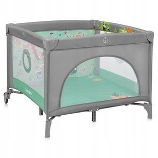 Манеж Lionelo MILLE PLUS GREY GREEN (арт. 109082900) &mdash; купити в Україні |  Колисочка