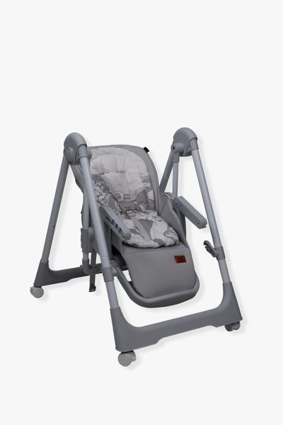 Стілець-гойдалка для годування дитини 2 в 1 VELANO Nomi, light grey (арт. 45683) &mdash; купити в Україні | KolysochkaBaby