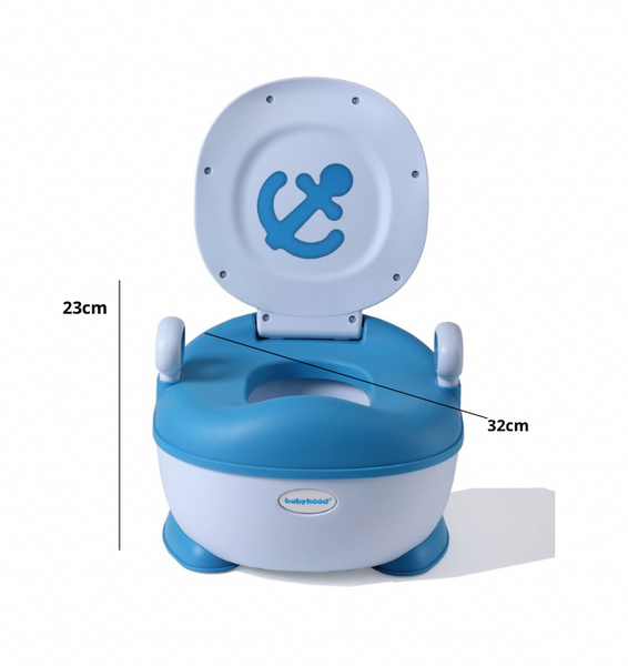 Дитячий горщик Лу Лу блакитний колір Babyhood BH-128B (арт. BH-128B) &mdash; купити в Україні | KolysochkaBaby