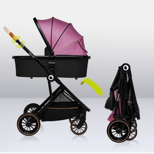 Универсальная коляска 3 в 1 Lionelo RIYA PINK VIOLET (арт. 34573928) &mdash; купить в Украине |  Колисочка