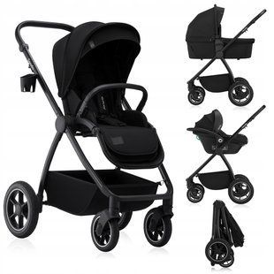 Універсальна коляска 3 в 1 Lionelo MERIL 3IN1 BLACK ONYX (арт. 98001085) &mdash; купити в Україні |  Колисочка