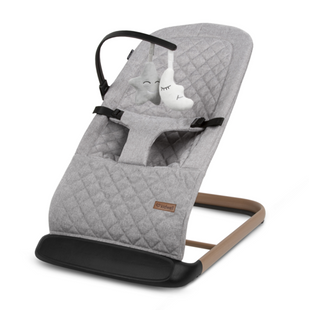 Шезлонг Kidwell Laro Full grey/wooden (арт. KLFGW) &mdash; купити в Україні |  Колисочка
