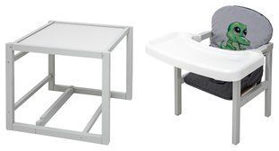 Стульчик-трансформер Babyroom Пеппи-250 серый серый / графит (крокодил) (арт. 680977) &mdash; купить в Украине |  Колисочка