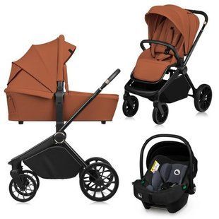 Универсальная коляска 3 в 1 Lionelo MIKA PLUS 3IN1 BROWN RUST (арт. 91046845) &mdash; купить в Украине |  Колисочка