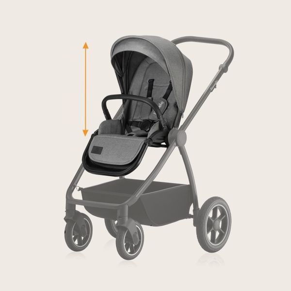 Универсальная коляска 3 в 1 Lionelo MERIL 3IN1 GREY STONE (арт. 98001160) &mdash; купить в Украине |  Колисочка