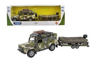 Ігровий набір &ndash; LAND ROVER DEFENDER MІЛІТАРІ (з човном) 520191.270 TechnoDrive (арт. Маш1986) &mdash; купить в Украине |  Колисочка