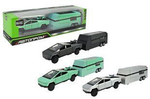 Машина AP74227 TESLA pickup truck trailer rv батарейки, світло, звук, відкриваються двері, р.19.5x9x (арт. Маш0667) &mdash; купити в Україні | KolysochkaBaby