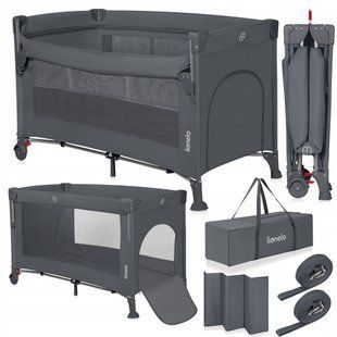Кроватка-манеж Lionelo ELLEN GREY CONCRETE (арт. 109278764) &mdash; купити в Україні |  Колисочка