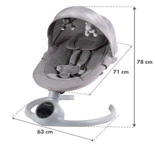 Заколисуючий центр 2в1 Kidwell Reve gray/silver (арт. KRBS) &mdash; купити в Україні |  Колисочка
