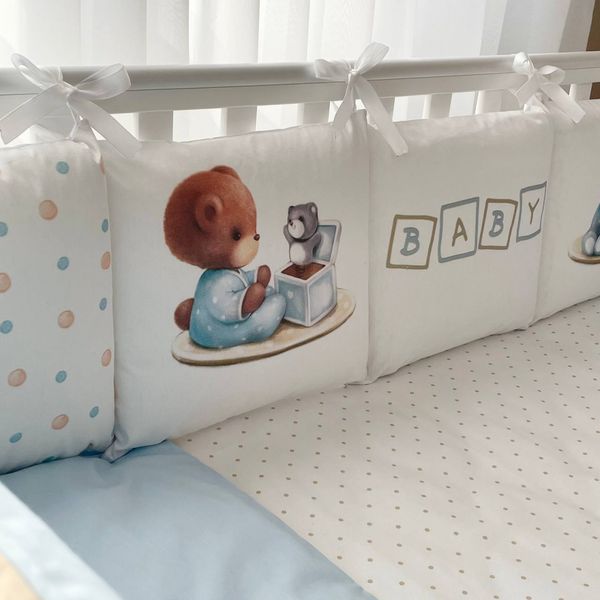 Комплект постільної білизни для новонародженого Арт Дизайн Baby Teddy, колір блакитний 0239107 фото