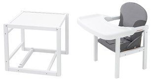 Стульчик-трансформер Babyroom Пони-240 белый серый / графит (арт. 626016) &mdash; купить в Украине |  Колисочка