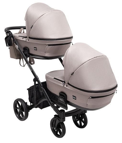 Коляска 2 в 1 для двійні Bair Kiwi DUO Soft BKD-455-1 капучино (арт. 681767) &mdash; купити в Україні |  Колисочка