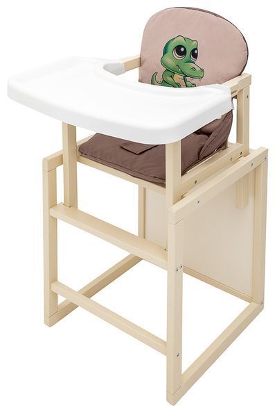 Стульчик-трансформер Babyroom Пеппи-260 слоновая кость капучино / шоколад (крокодил) (арт. 680983) &mdash; купити в Україні |  Колисочка