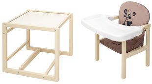 Стульчик-трансформер Babyroom Пеппи-260 слоновая кость капучино / шоколад (панда) (арт. 680984) &mdash; купити в Україні |  Колисочка