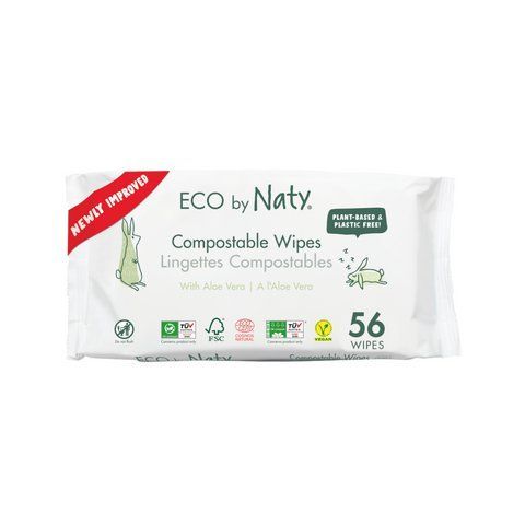 Органічні серветки Eco by Naty з алоє 56 шт (арт. 7330933245036) &mdash; купить в Украине |  Колисочка