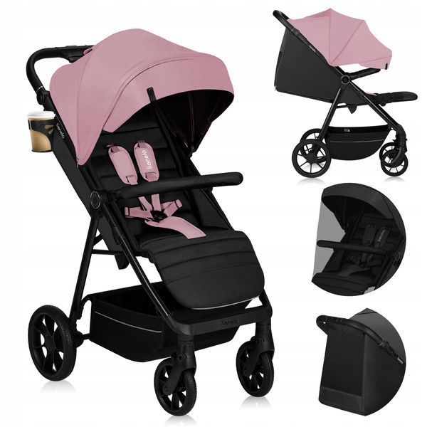 Прогулочная коляска Lionelo MIRA PINK ROSE (арт. 109382226) &mdash; купить в Украине | KolysochkaBaby