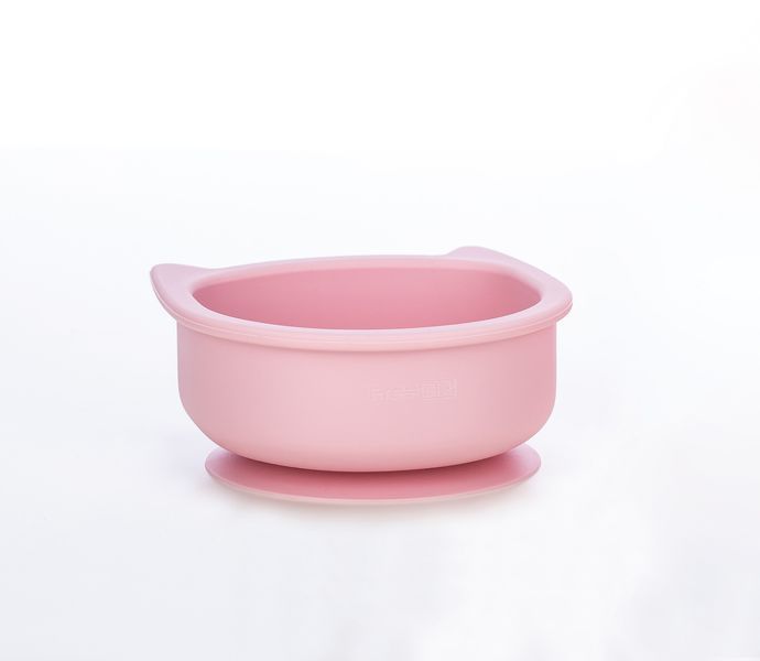 Силіконова миска дитяча FreeOn Kitty, pink (арт. 46330) &mdash; купити в Україні |  Колисочка