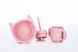 Силіконова миска дитяча FreeOn Kitty, pink (арт. 46330) &mdash; фото 3 купити в Україні |  Колисочка