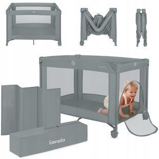 Манеж Lionelo AMELIE GREY CONCRETE (арт. 121155227) &mdash; купити в Україні |  Колисочка