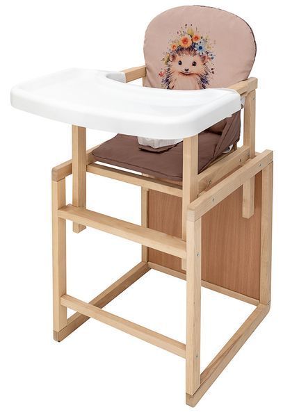 Стульчик-трансформер Babyroom Пеппи-230 eko капучино/шоколад (ежик, цветы) (арт. 680992) &mdash; купить в Украине |  Колисочка