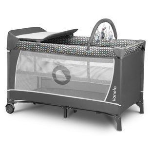 Кроватка-манеж Lionelo FLOWER GREY SCANDI (арт. 24988335) &mdash; купить в Украине |  Колисочка